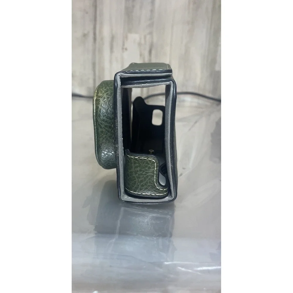 Canon Olive Green Camera Case Retro Style Faux Leather Power Shot G7 X NWOT